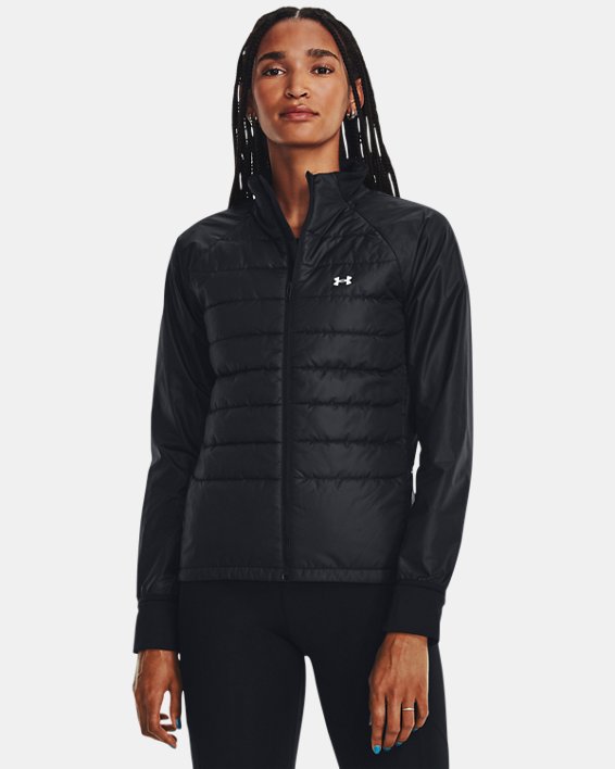 Women's UA Storm Insulated Run Hybrid Jacket in Black image number 0